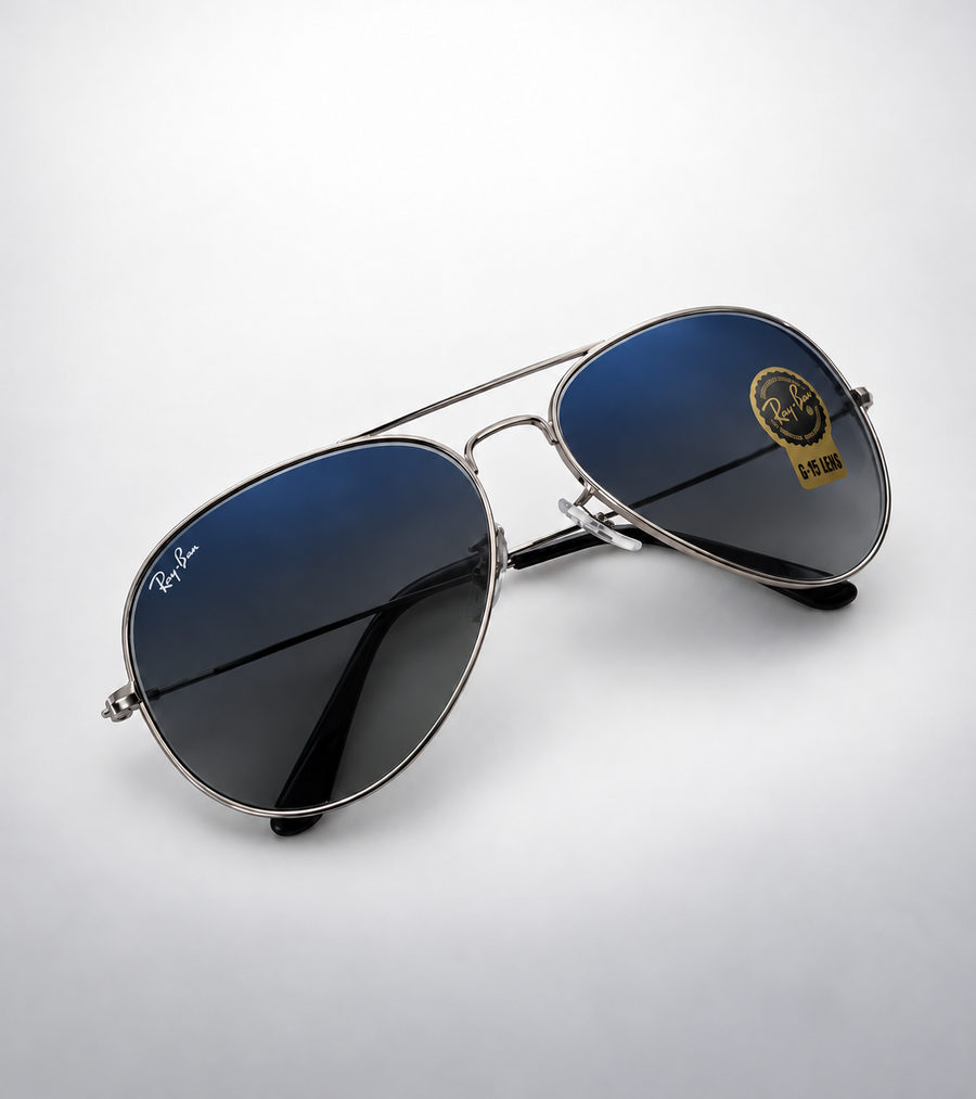 Ray Bans Bridge Gap Aviators - Blue